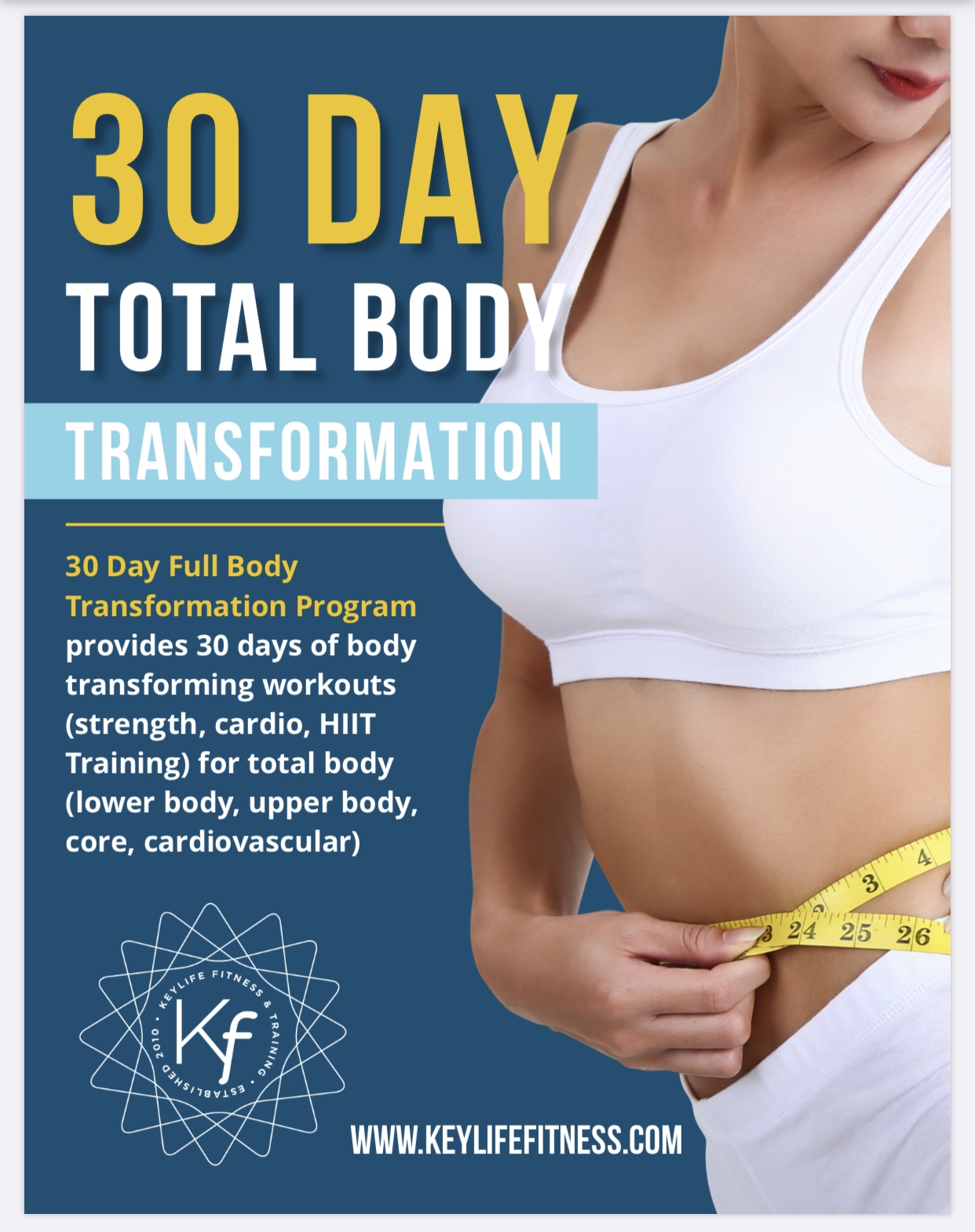 30 Day Full Body Transformation Key Life Fitness 9656